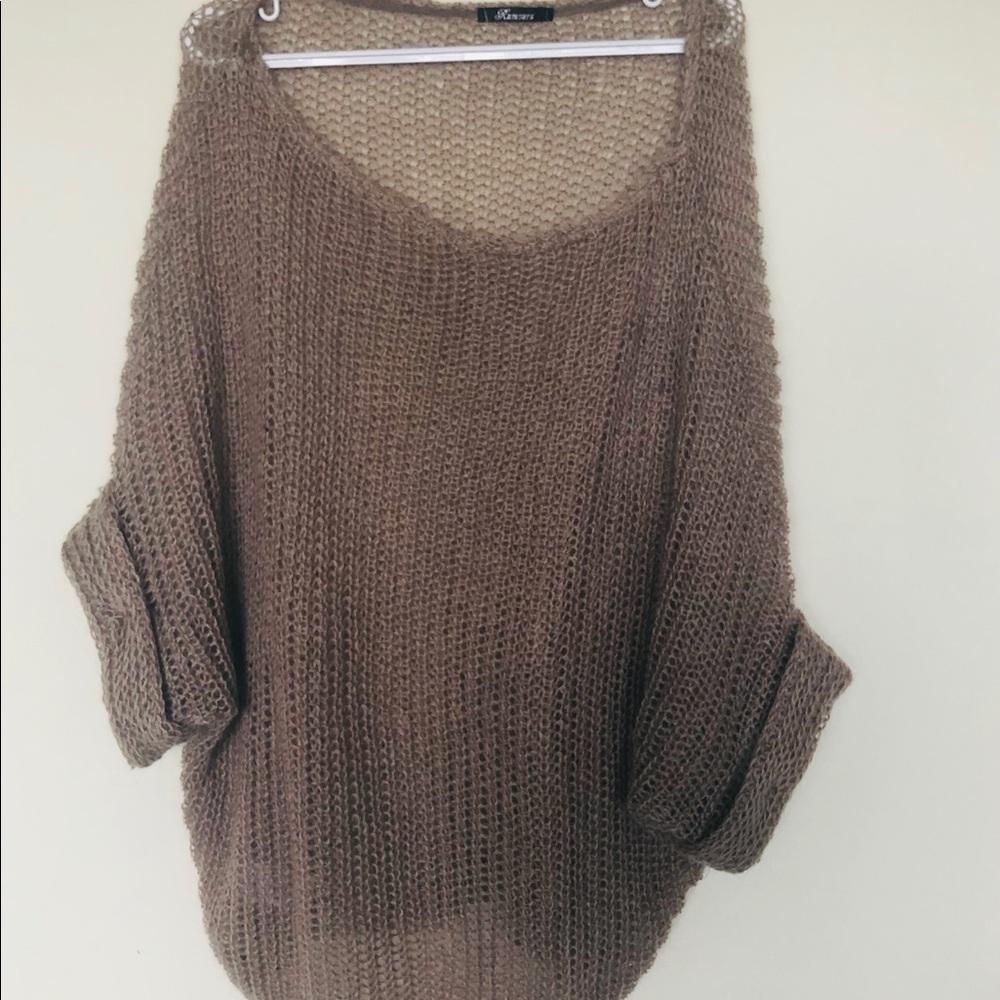 Oversized loose knit sweater